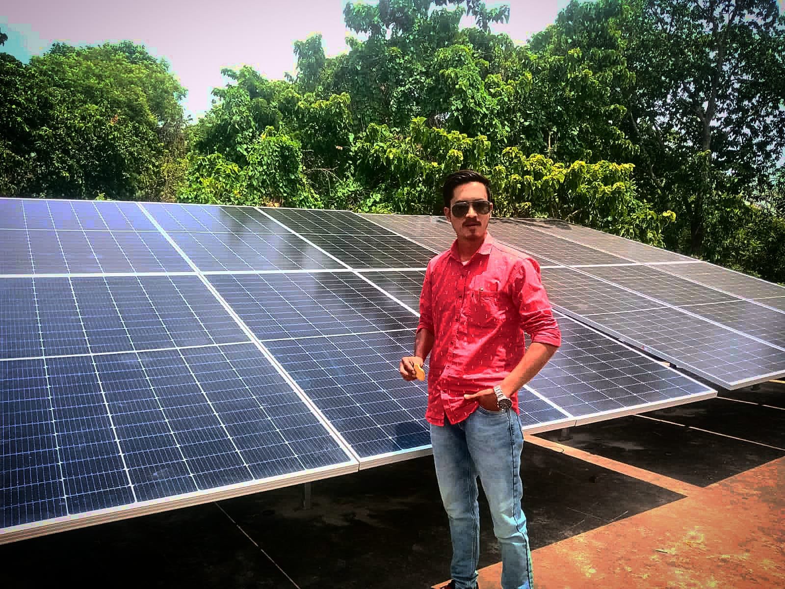 Solar Rooftop Install in Home